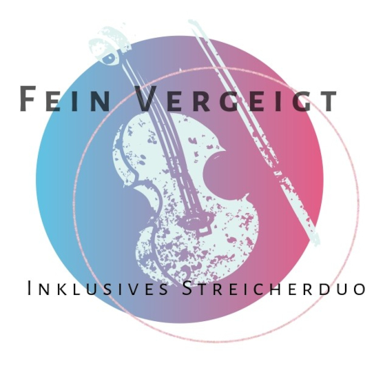 Logo des inklusiven Streicherduos Fein Vergeigt